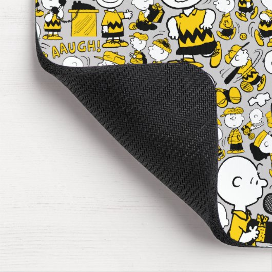 Ik ben Charlie Brown Pattern Muismat (Hoek)