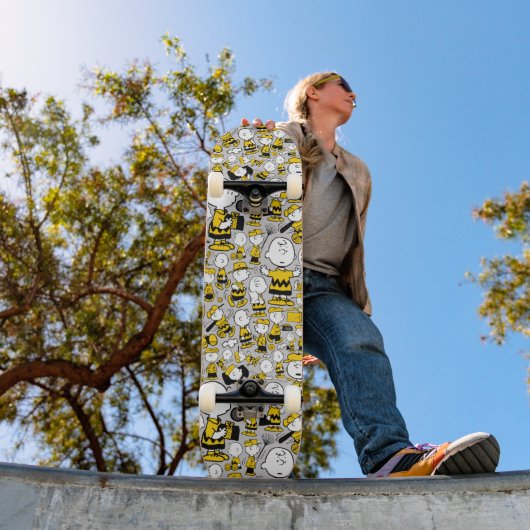 Ik ben Charlie Brown Pattern Skateboard (Buiten 1)