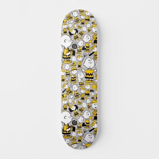 Ik ben Charlie Brown Pattern Skateboard (Voorkant)