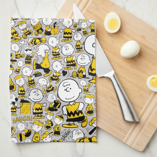 Ik ben Charlie Brown Pattern Theedoek (Quarter Fold)