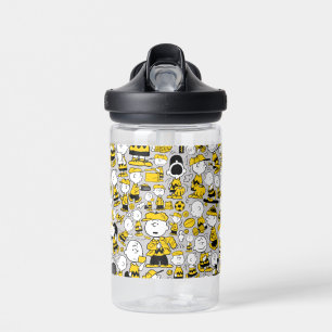 Ik ben Charlie Brown Pattern Waterfles