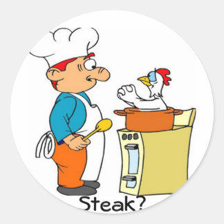 Ik ben Chicken Ronde Sticker