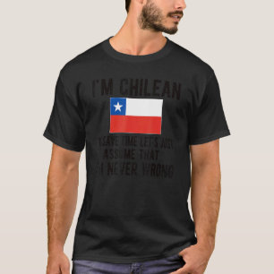 Ik ben Chileense vlag Chileense roots T-shirt