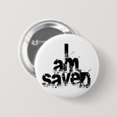 Ik ben Christelijk opgeslagen Ronde Button 5,7 Cm (Voorkant /achterkant)
