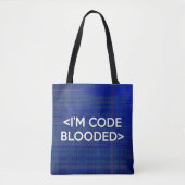 IK BEN CODEBLOODED TOTE BAG (Voorkant)