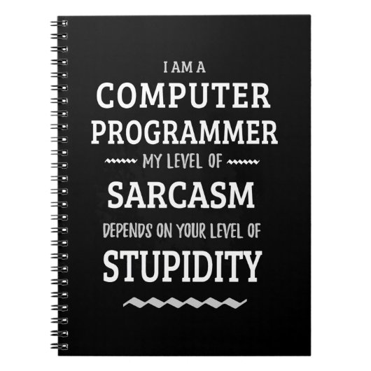 Ik ben computerprogrammeur notitieboek (Voorkant)