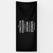Ik ben computerprogrammeur spandoek (Verticaal)