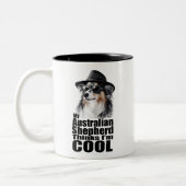 Ik ben Cool Australian Shepherd Tweekleurige Koffiemok (Links)