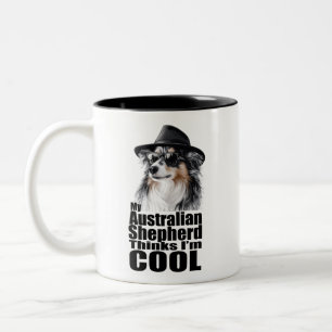 Ik ben Cool Australian Shepherd Tweekleurige Koffiemok