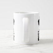 Ik ben Cool Black Lab Extra Grote Beker (Achterkant)