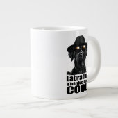 Ik ben Cool Black Lab Extra Grote Beker (Voorkant rechts)