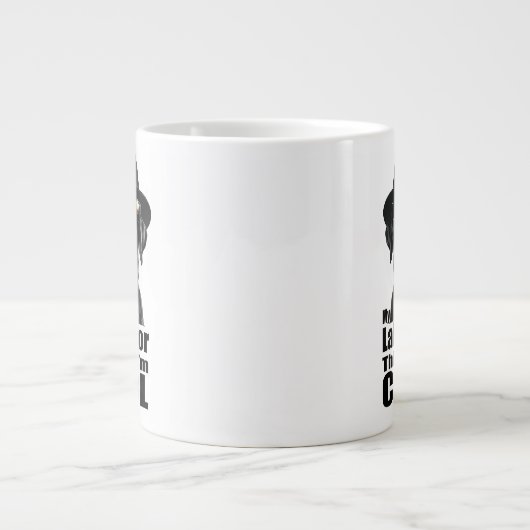 Ik ben Cool Black Lab Extra Grote Beker (Voorkant)