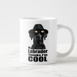 Ik ben Cool Black Lab Extra Grote Beker