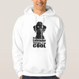 Ik ben Cool Black Lab Hoodie