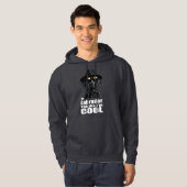 Ik ben Cool Black Lab Hoodie (Voorkant volledig)