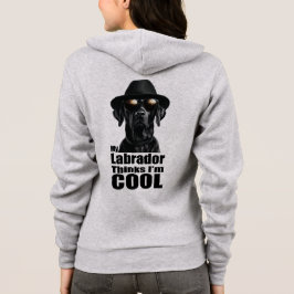 Ik ben Cool Black Lab Hoodie