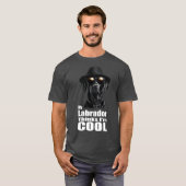 Ik ben Cool Black Lab T-shirt (Voorkant volledig)