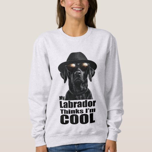 Ik ben Cool Black Lab Trui (Voorkant)
