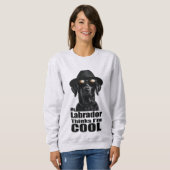 Ik ben Cool Black Lab Trui (Voorkant volledig)