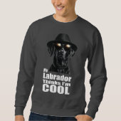 Ik ben Cool Black Lab Trui (Voorkant)