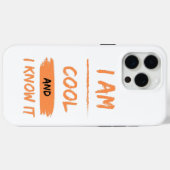 Ik ben cool en ik weet het Case-Mate iPhone case (Achterkant (horizontaal))
