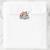 Ik ben cool met het T-Shirt Classic Ronde Sticker (Tas)
