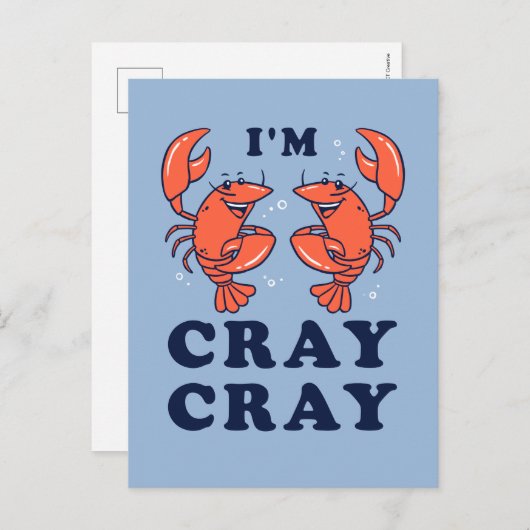 Ik ben Cray Cray Briefkaart (Voorkant / Achterkant)