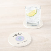 Ik ben creatieve dagelijkse bevestiging positief zandsteen onderzetter (Zijkant)