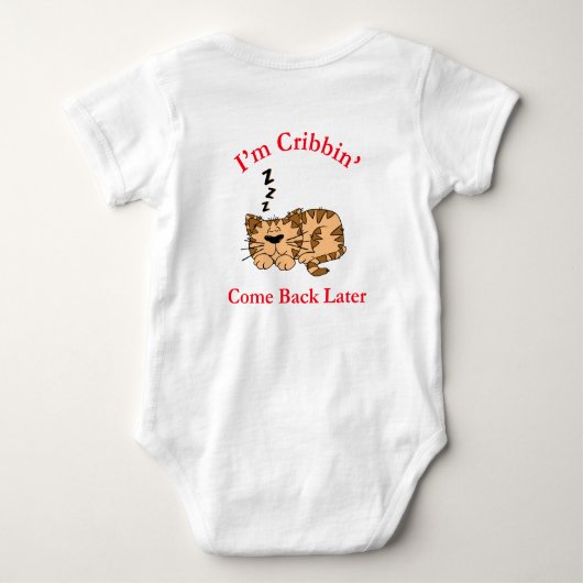 Ik ben Cribbin'Babys 1ste T-shirt (Achterkant)