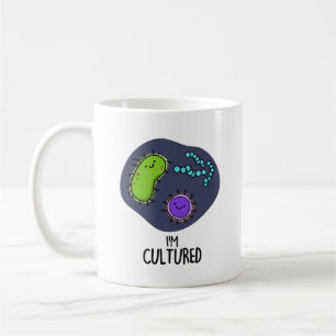 Ik ben Cultured Funny Bacteria Pun Koffiemok