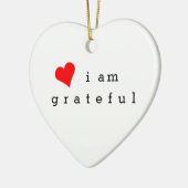 Ik ben dankbaar dat ik de Herinnering van de Rode  Keramisch Ornament (Links)