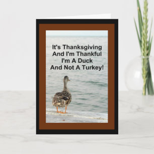 Ik ben dankbaar dat ik een eikel ben. Thanksgiving Feestdagen Kaart