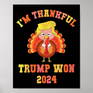 Ik ben dankbaar dat Trump in 2024 de Thanksgiving Poster