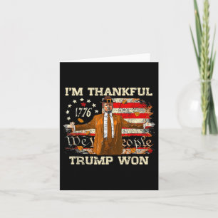 Ik ben dankbaar dat Trump Thanksgiving-kalkoen Tru Kaart