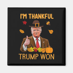 Ik ben dankbaar dat Trump Thanksgiving Turkije Tru Magneet
