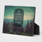 Ik ben dankbaar fotoplaat (Zijkant)