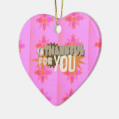 Ik ben dankbaar voor je: een oprechte uitdrukking keramisch ornament (Links)