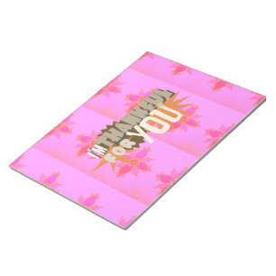 Ik ben dankbaar voor je: een oprechte uitdrukking notitieblok