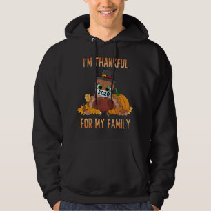 Ik ben dankbaar voor mijn familie Thanksgiving kal Hoodie