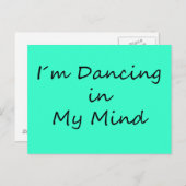Ik ben Dansend in mijn gedachten Briefkaart (Voorkant / Achterkant)