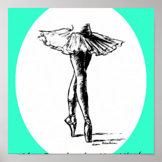 Ik ben Dansend in mijn gedachten Poster