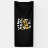 Ik ben dansleraar spandoek (Verticaal)