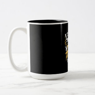 Ik ben dansleraar tweekleurige koffiemok
