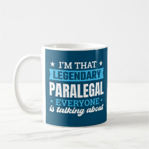 Ik ben dat Legendary Paralegal Funny Quote Koffiemok