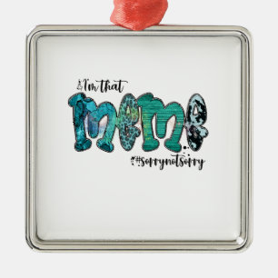 Ik ben dat thema metalen ornament