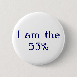 Ik ben de 53% ronde button 5,7 cm