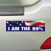 Ik ben de 99 procent bumpersticker (Op auto)