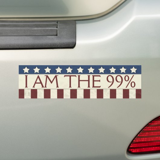 Ik ben de 99 procent bumpersticker (Op auto)