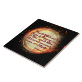 Ik ben de Alfa en de Omega Tegeltje (Zijkant)