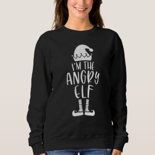 Ik ben de Angry Elf Family Matching Group Kerstmis Trui